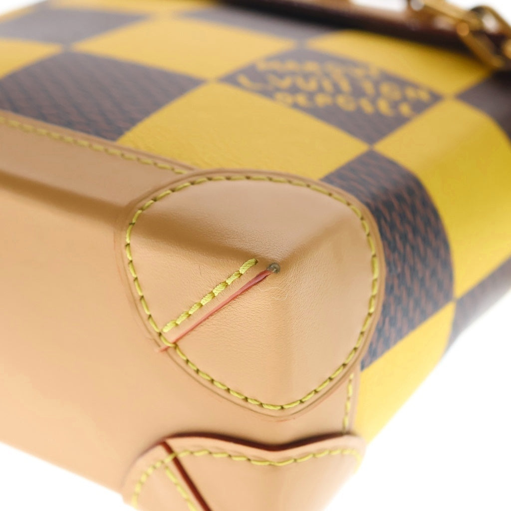 LOUIS VUITTON(ルイヴィトン) ダミエポップ ナノ・スティーマー PVC レザー ショルダーバッグ N40536 ICタイプ ブラウン/イエロー