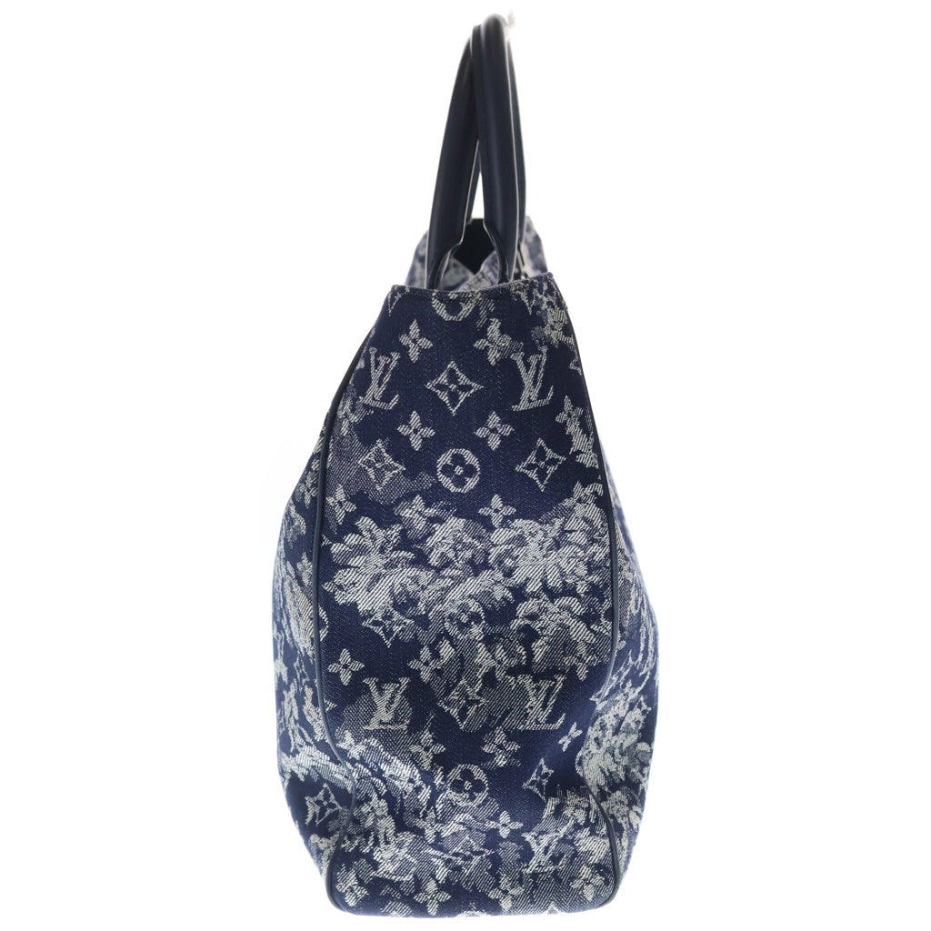 LOUIS VUITTON(ルイヴィトン) モノグラム タペストリー グラン サック トートバッグ キャンバス ネイビー/ホワイト M57284 レディース