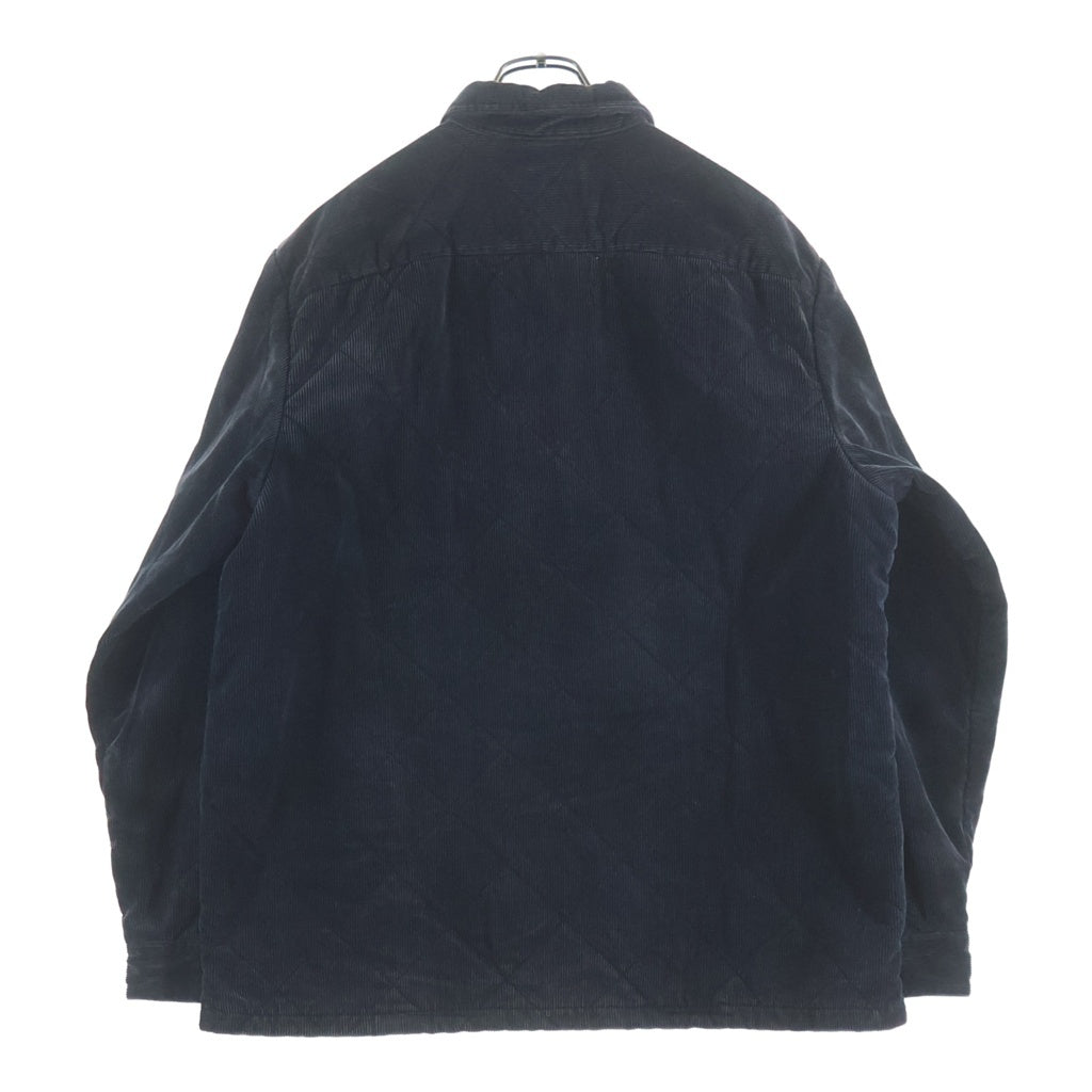 SUPREME(シュプリーム) Supreme 22AW Quilted Corduroy Shirt シュプリーム キルティング コーデュロイ コットン 長袖シャツ #L ネイビー 101837