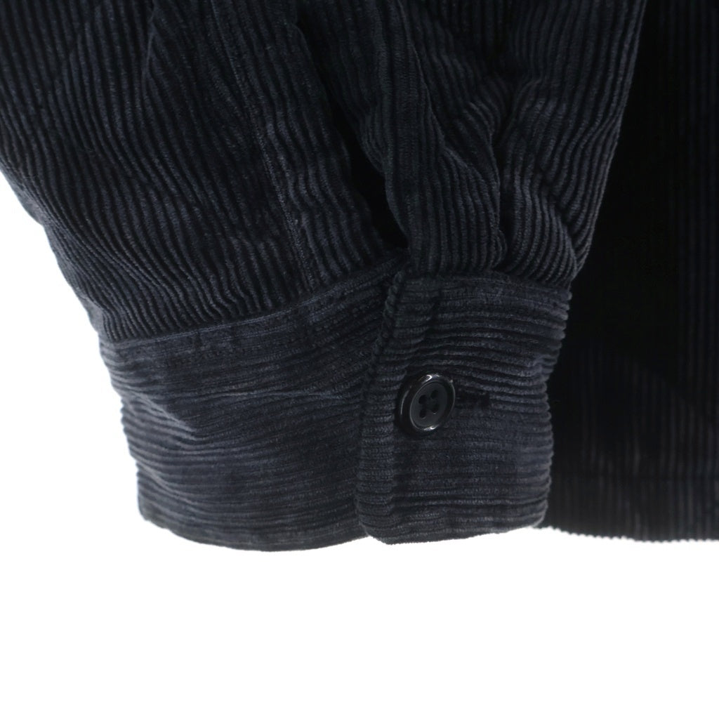 SUPREME(シュプリーム) Supreme 22AW Quilted Corduroy Shirt シュプリーム キルティング コーデュロイ コットン 長袖シャツ #L ネイビー 101837