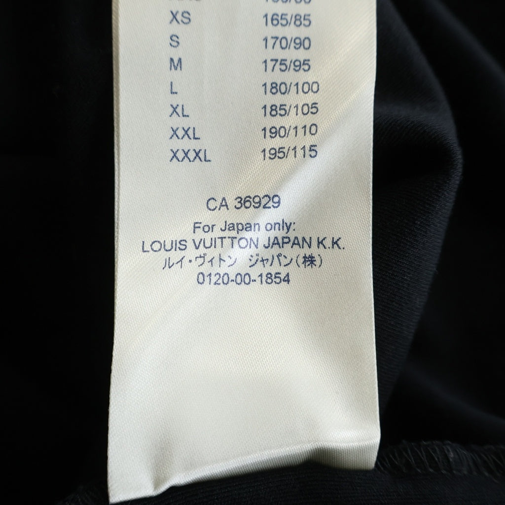LOUIS VUITTON(ルイヴィトン) ダミエ コットン 3Dポケット 半袖 Tシャツ カットソー #XXL ブラック RM191Q CMS H6Y45W