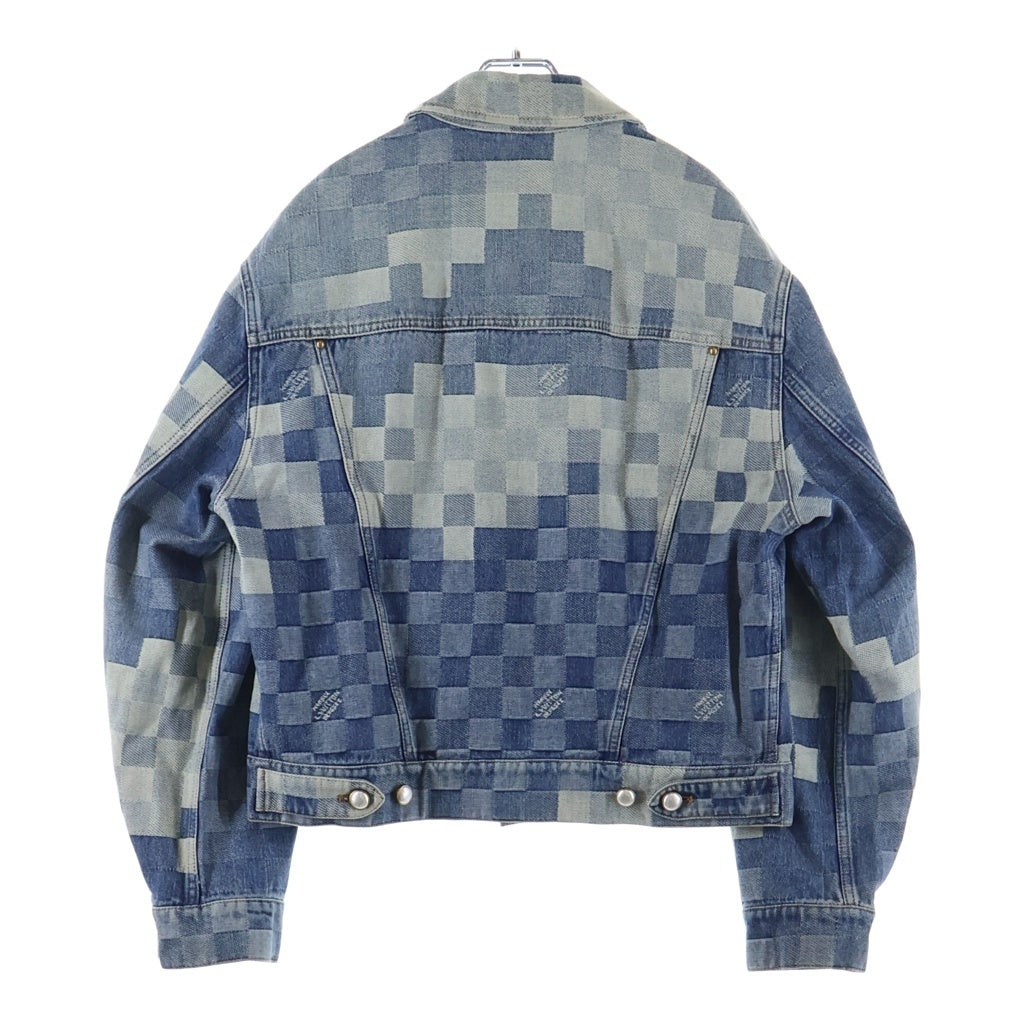 LOUIS VUITTON(ルイヴィトン) ダミエ デニムジャケット インディゴブルー #48 RM241 GCO H9A76W