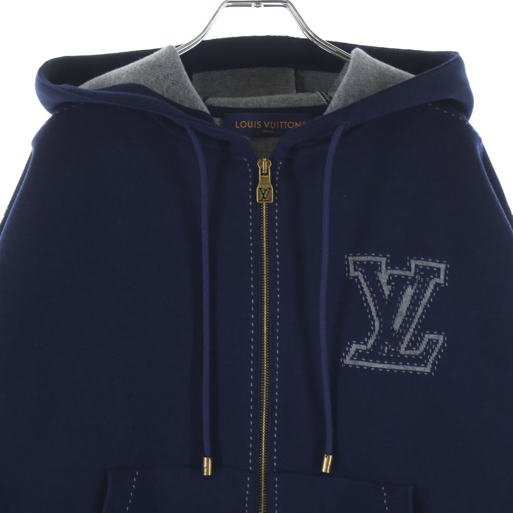 LOUIS VUITTON(ルイヴィトン) LVロゴ ジップパーカー フーディー ネイビー #S RM261MM AUR HRN89W