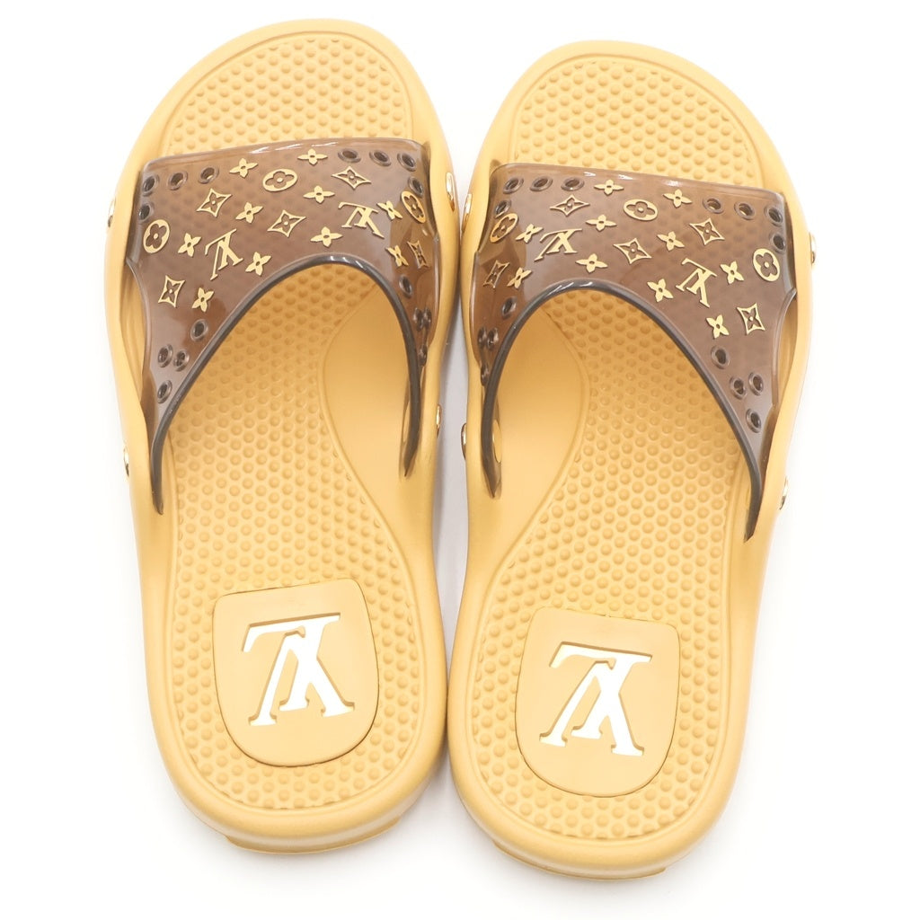 LOUIS VUITTON(ルイヴィトン) モノグラム ビーチサンダル ブラウン #37