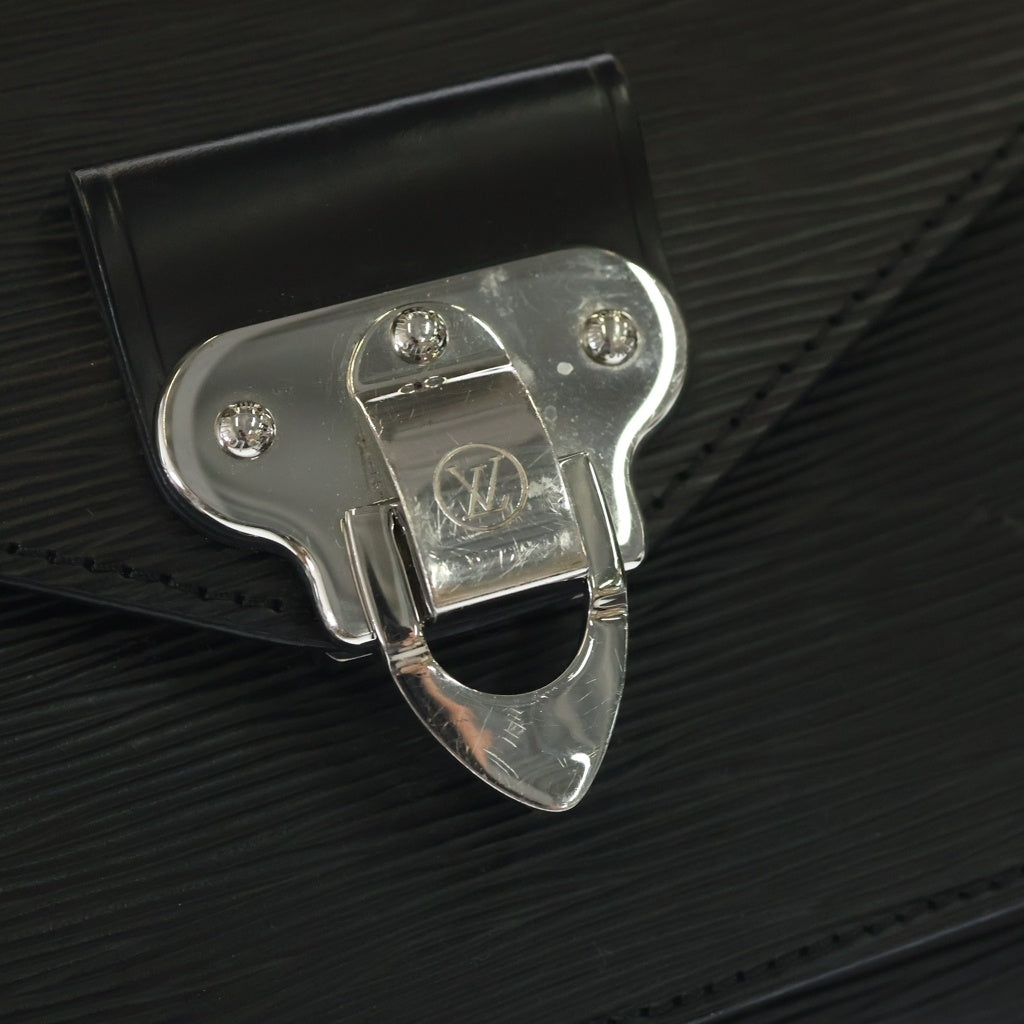 LOUIS VUITTON(ルイヴィトン) エピ ネオ モンソー 2WAYハンドバッグ ショルダーバッグ ブラック×レッド ノワール レザー M55403 シルバー金具 レディース