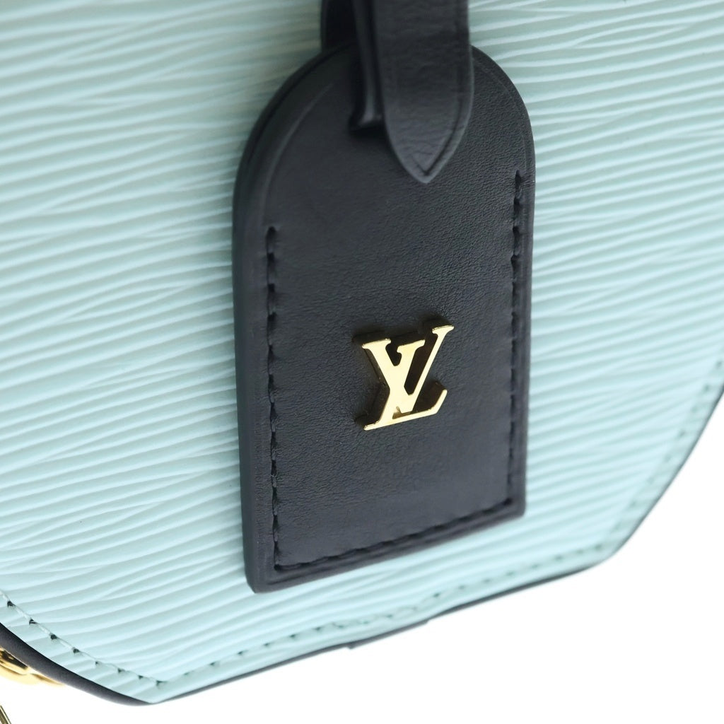LOUIS VUITTON(ルイヴィトン) エピ プティット ボワット シャポー レザー 2WAY ハンド ショルダーバッグ ゴールド金具 ライトブルー R97999 レディース