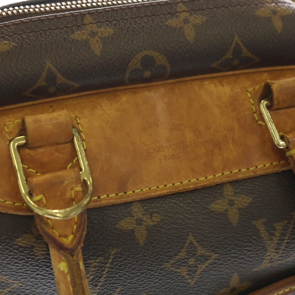 LOUIS VUITTON(ルイヴィトン) モノグラム ドーヴィル PVC レザー ハンドバッグ ブラウン M47270 レディース