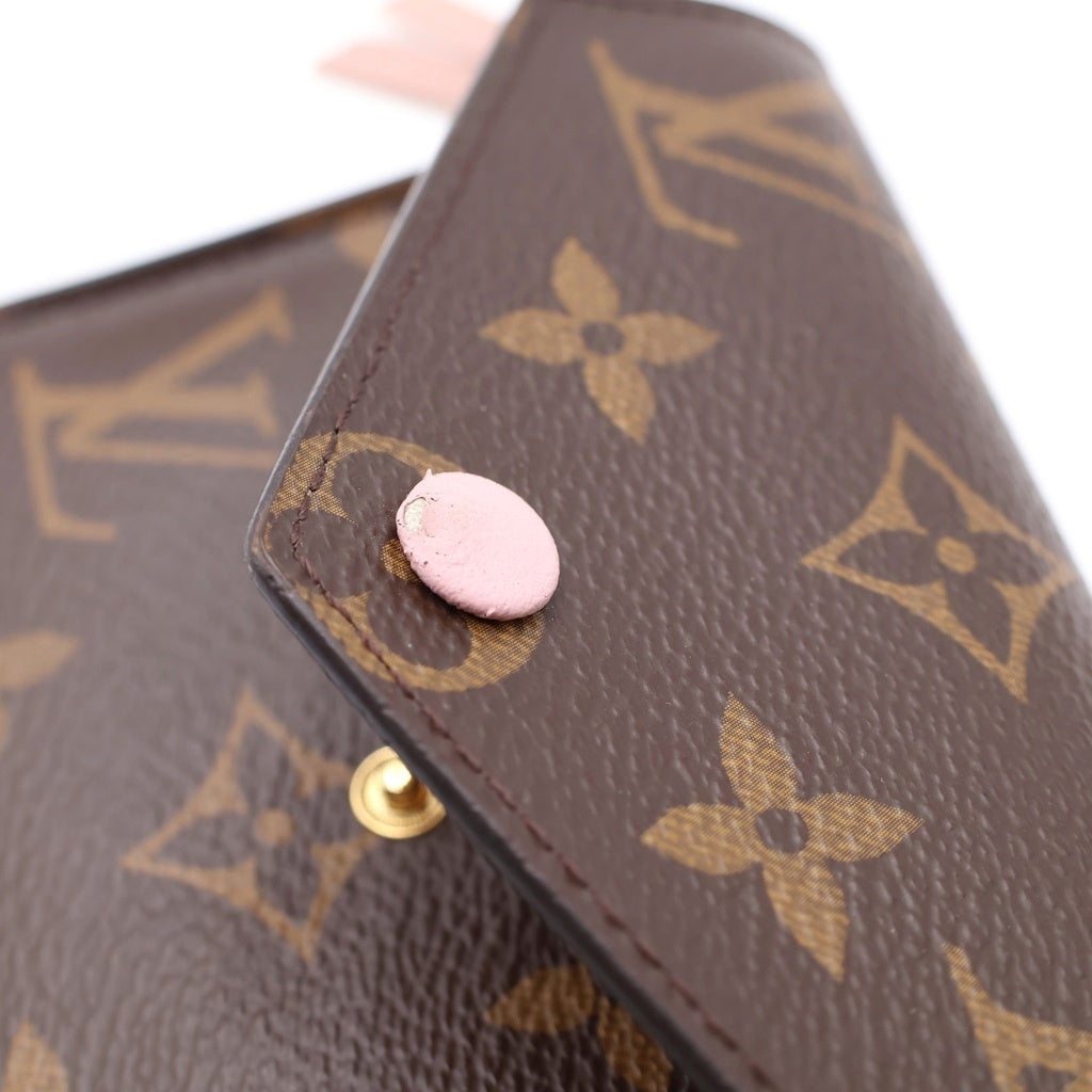 LOUIS VUITTON(ルイヴィトン) モノグラム ポルトフォイユヴィクトリーヌ ローズバレリーヌ 三つ折り財布 M62360 レディース