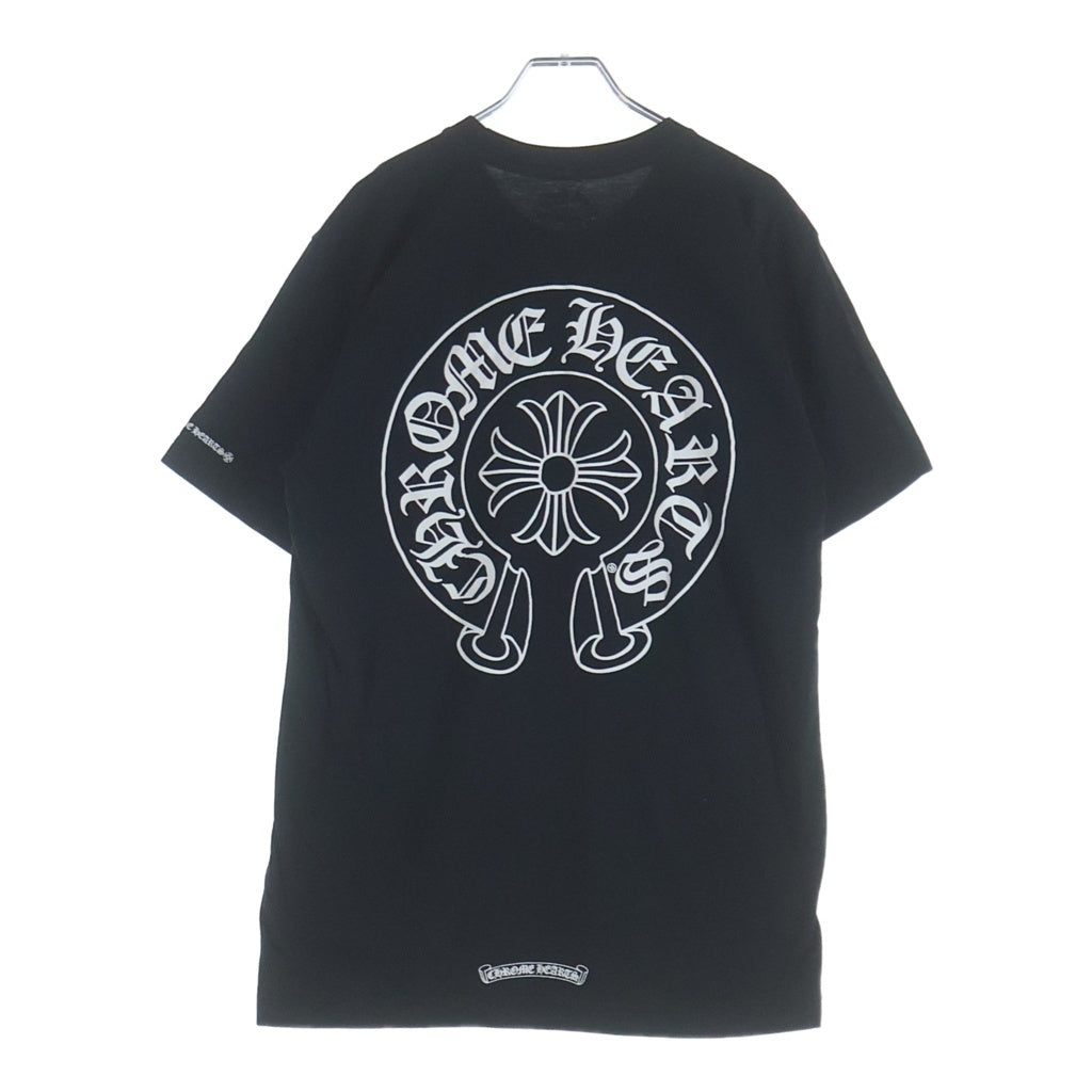 CHROME HEARTS(クロムハーツ) ホースシュー HORSE SHOE プリント Tシャツ Mサイズ ブラック 408129111