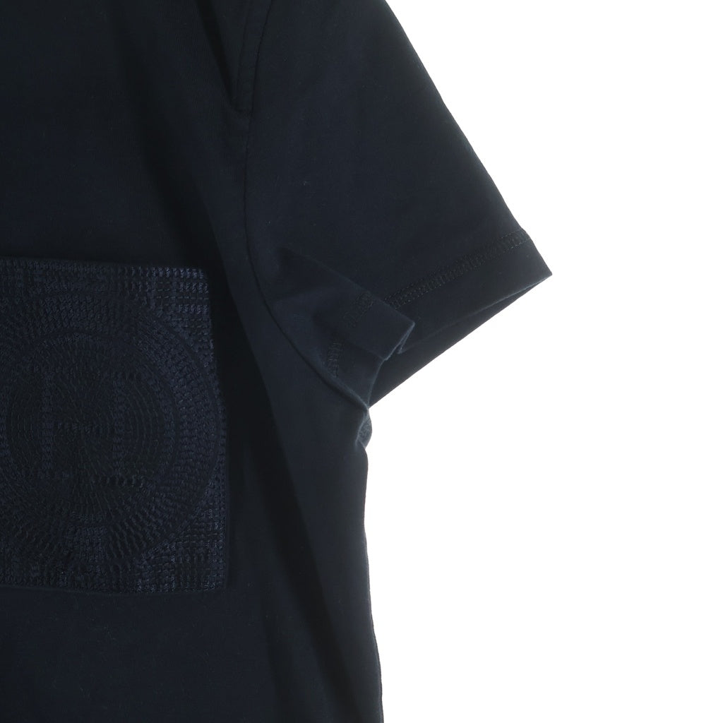 HERMES(エルメス) Hポケット Tシャツ コットン ブラック #36 4515DA 44-7703 レディース