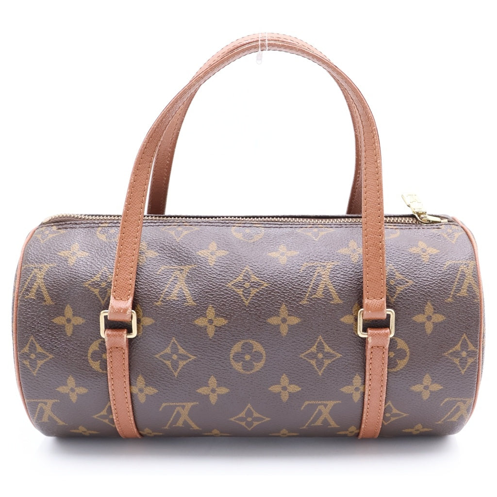 LOUIS VUITTON(ルイヴィトン) パピヨン26 ハンドバッグ ボストンバッグ ブラウン レザー×PVC M51366 ゴールド金具