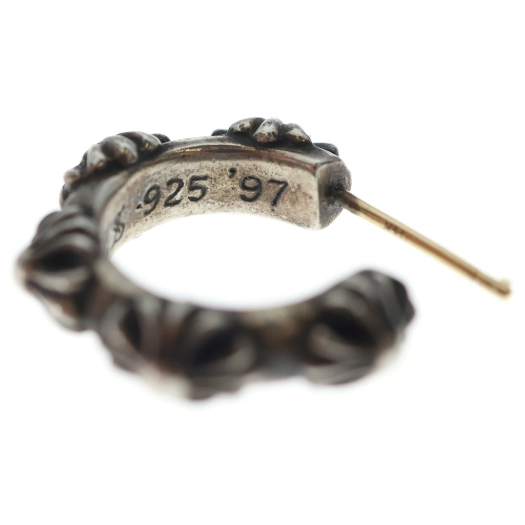 CHROME HEARTS(クロムハーツ) クロスバンド フープ ピアス シルバー