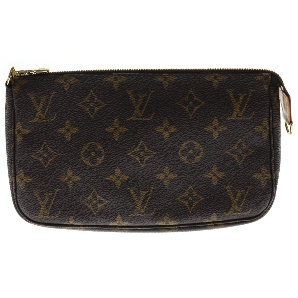 LOUIS VUITTON(ルイヴィトン) モノグラム ポシェットアクセソワール PVC レザー ハンドバッグ ポーチ ブラウン M51980 レディース