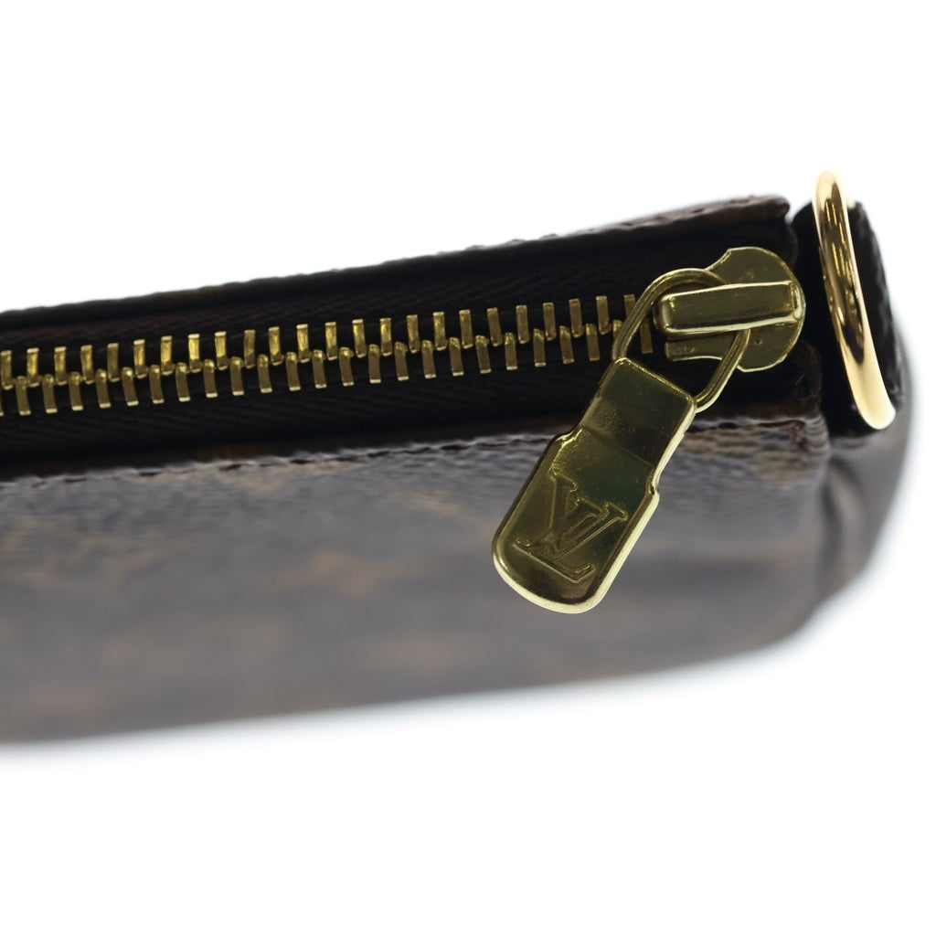 LOUIS VUITTON(ルイヴィトン) モノグラム ポシェットアクセソワール PVC レザー ハンドバッグ ポーチ ブラウン M51980 レディース