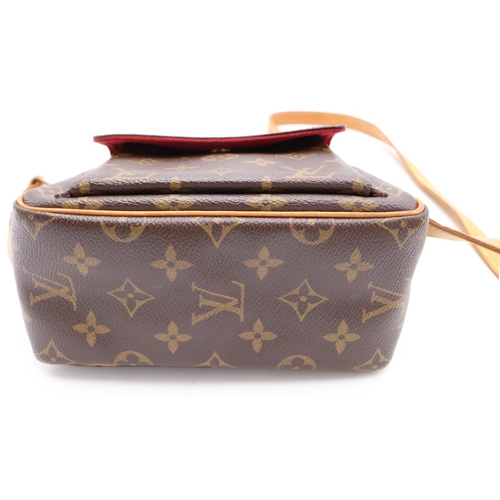 LOUIS VUITTON(ルイヴィトン) モノグラム ヴィバシテPM PVC レザー ショルダーバッグ ブラウン M51165 レディース