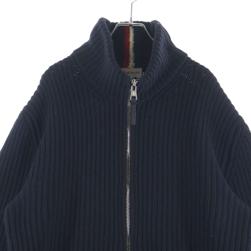 MONCLER(モンクレール) T-NECK ハーフジップウールニット 長袖セーター ブラック G20919A00003