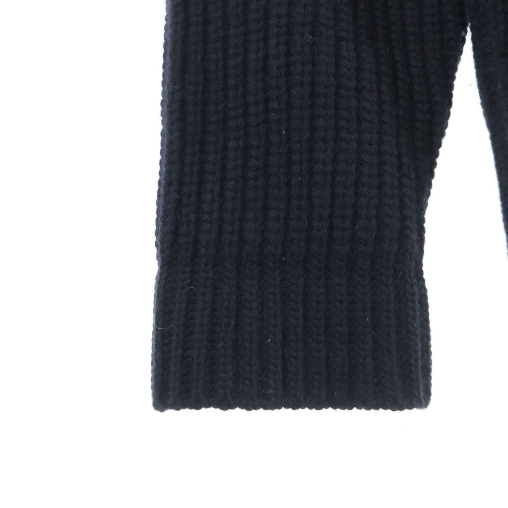MONCLER(モンクレール) T-NECK ハーフジップウールニット 長袖セーター ブラック G20919A00003