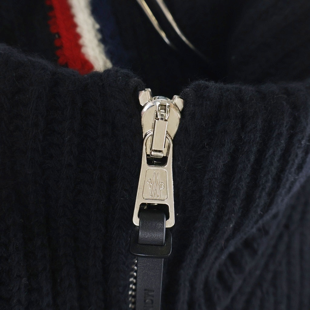 MONCLER(モンクレール) T-NECK ハーフジップウールニット 長袖セーター ブラック G20919A00003