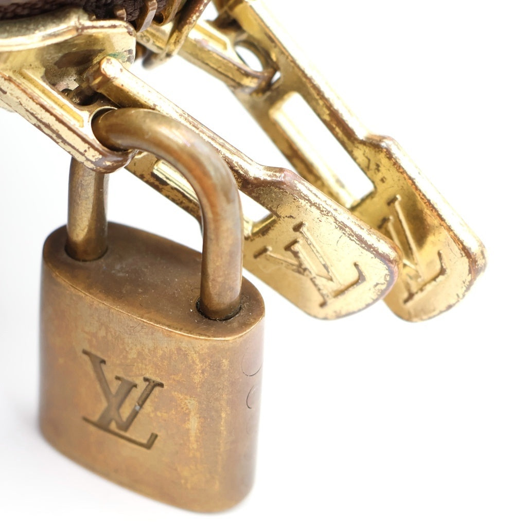 LOUIS VUITTON(ルイヴィトン) モノグラム キーポル50 PVC レザー ハンドバッグ ボストンバッグ ブラウン M41426 レディース