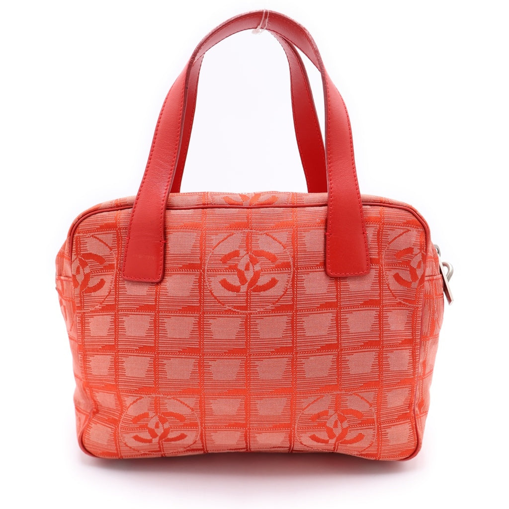 CHANEL(シャネル) ニュートラベルライン ナイロン レザー 2WAY ハンドバッグ ショルダーバッグ レッド A15973 レディース