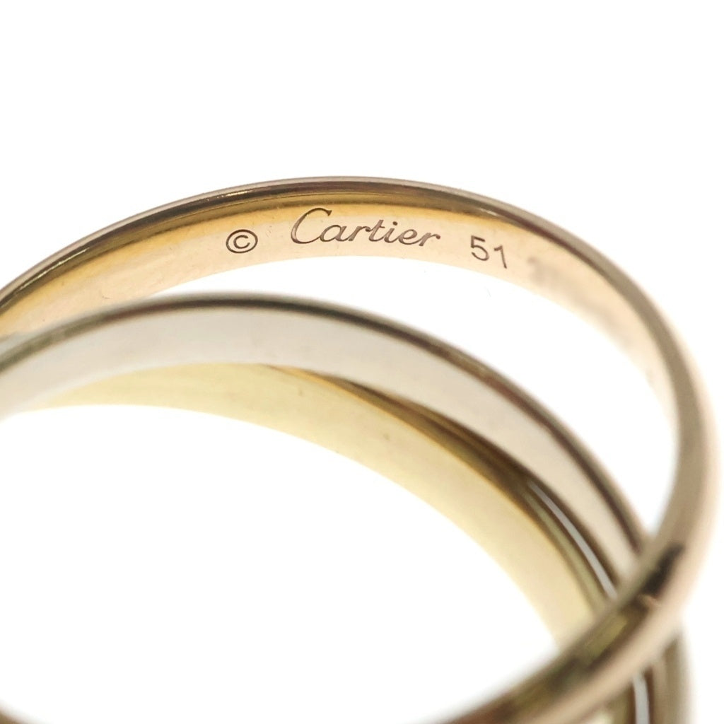 Cartier(カルティエ) トリニティ リング 指輪 ピンクゴールド×イエローゴールド×ホワイトゴールド Au750YG/PG/WG レディース