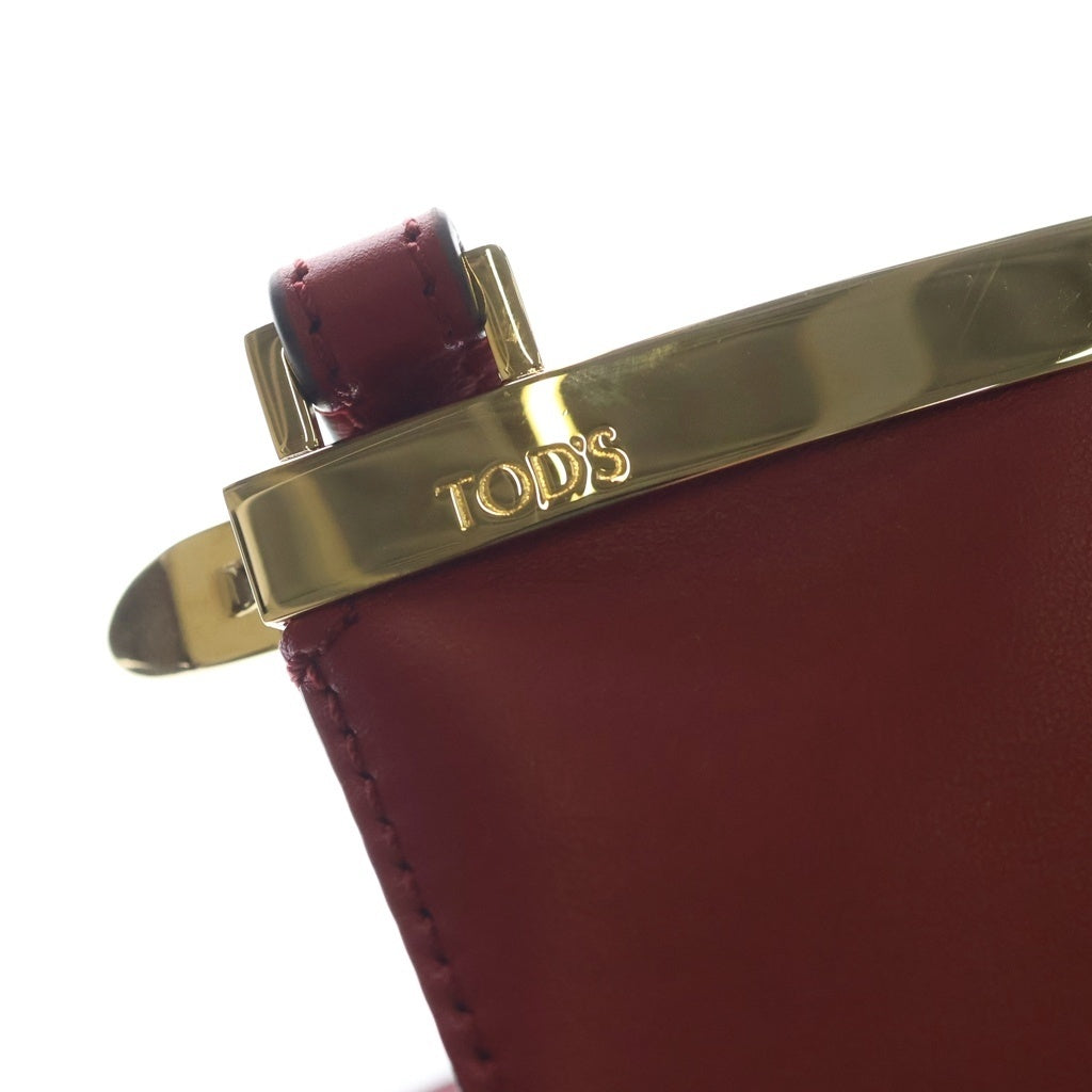TOD'S(トッズ) バケット ショルダーバック マゼンタ カーフレザー レッド レディース