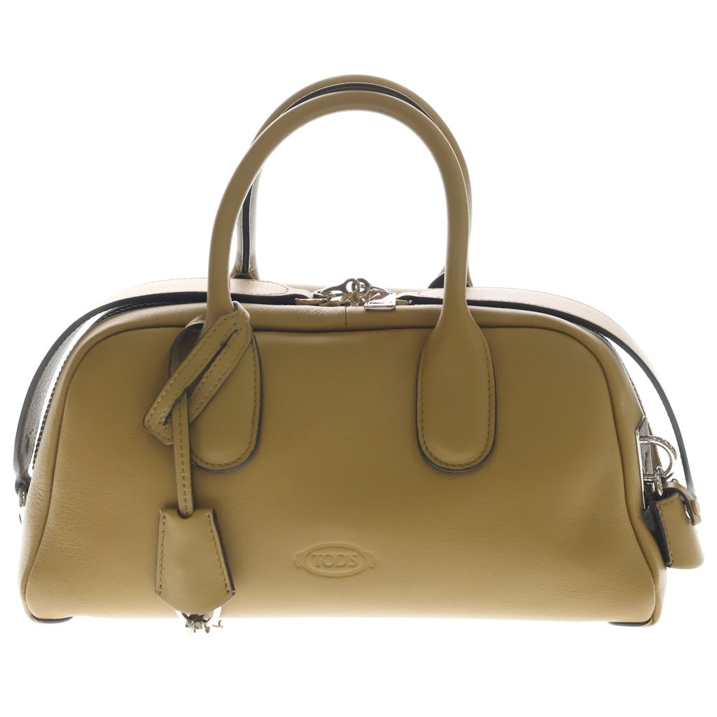 TOD'S(トッズ) ダルセナ ハンドバック 2way ショルダーバック ミニボストン カーフレザー ブラウン レディース