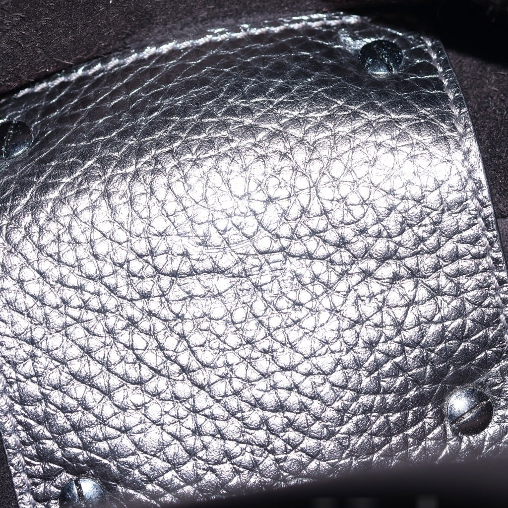 TOD'S(トッズ) Tタイムレス マイクロ ショルダー バケットバック シルバー金具 レザー シャンパンゴールド レディース