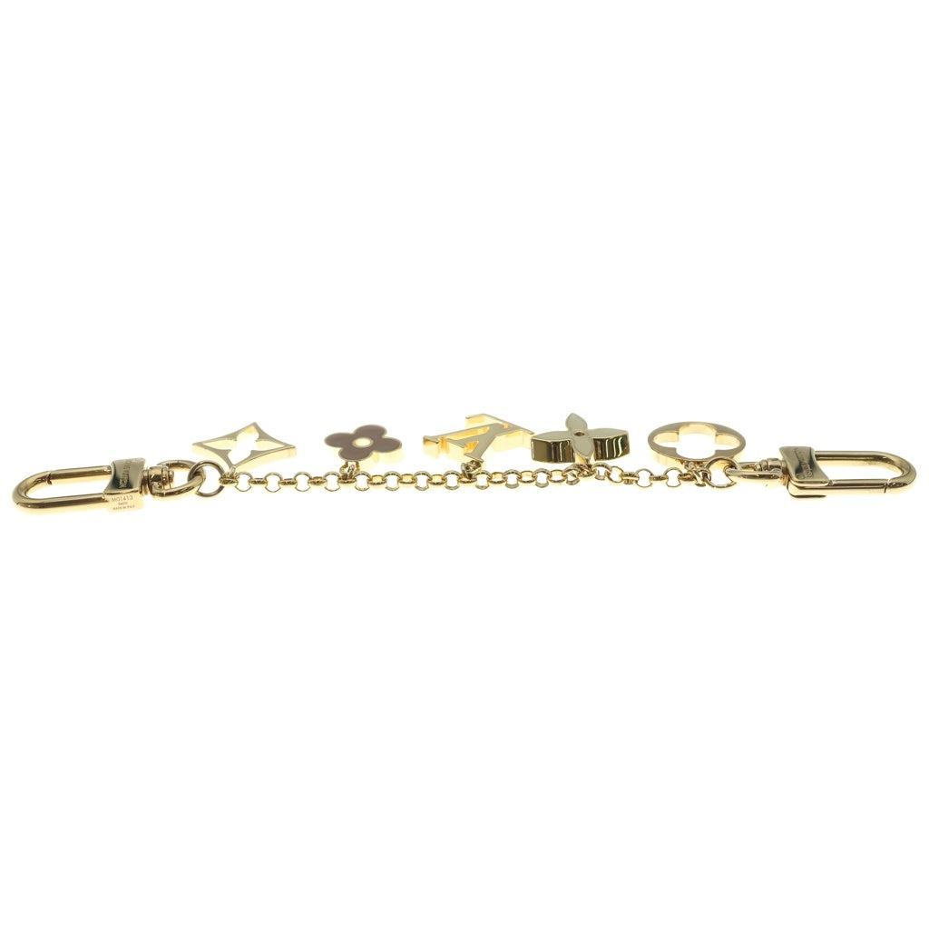 LOUIS VUITTON(ルイヴィトン) フルールドゥモノグラム バッグチャーム ゴールド チェーン GP M01413 レディース
