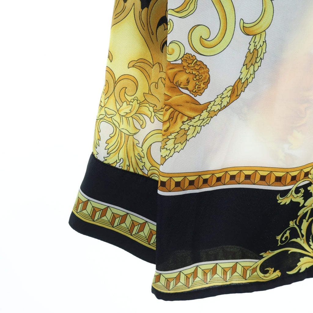 VERSACE(ヴェルサーチ) メデューサ 総柄プリント長袖シャツ ポリエステル ブラック/ホワイト/ゴールド 1001360 1A01219 レディース
