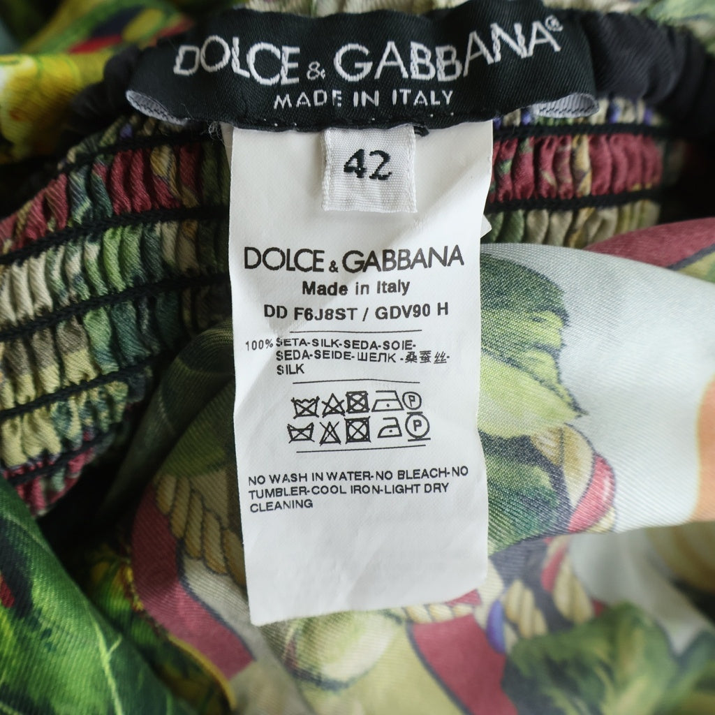 DOLCE & GABBANA(ドルチェアンドガッバーナ) 総柄ロングワンピース マルチカラー #42 DDF6J8ST-GDV90-90H レディース