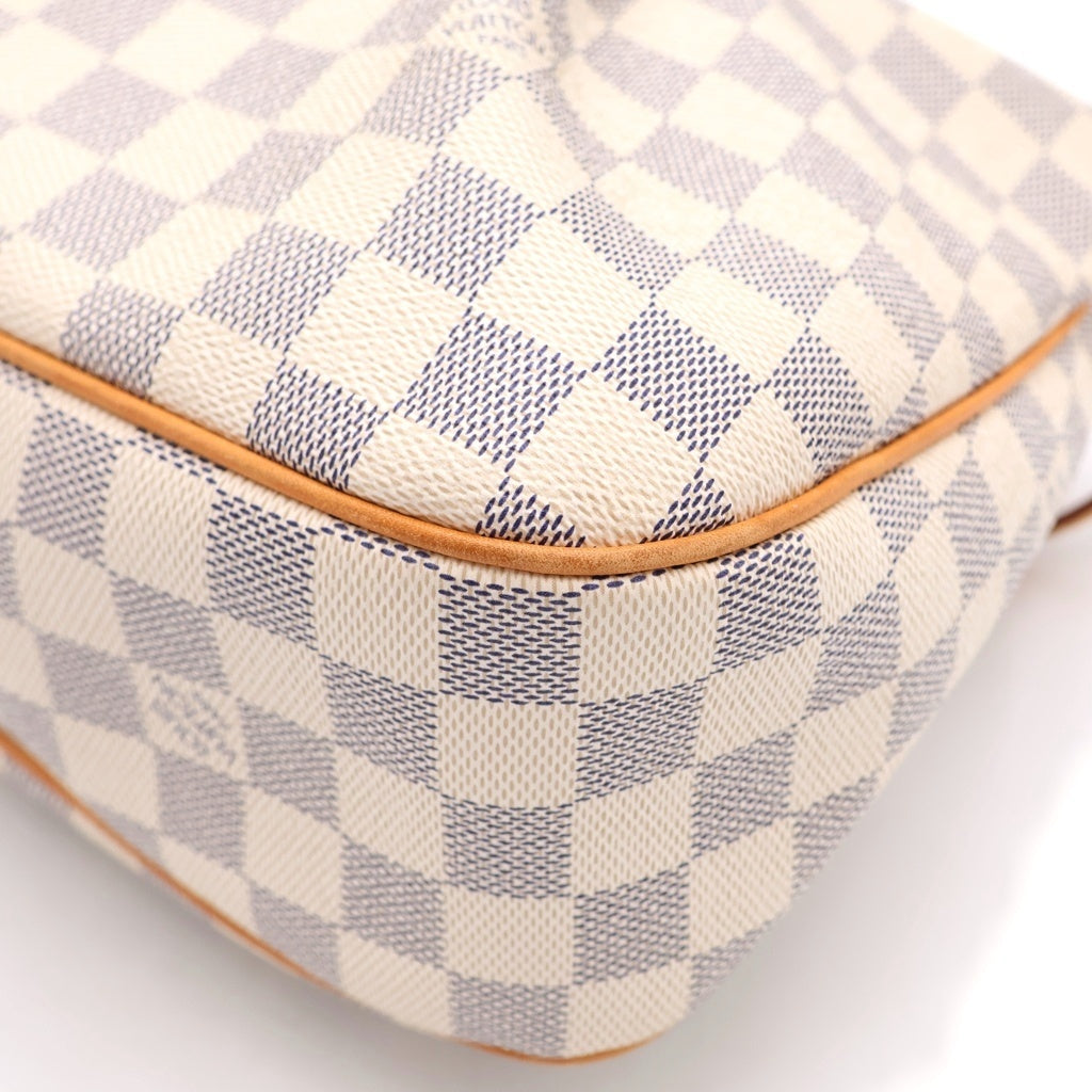 LOUIS VUITTON(ルイヴィトン) ダミエアズール シラクーサPM ショルダーバッグ ブラウン×アイボリー レザー×PVC N41113 ゴールド金具 レディース
