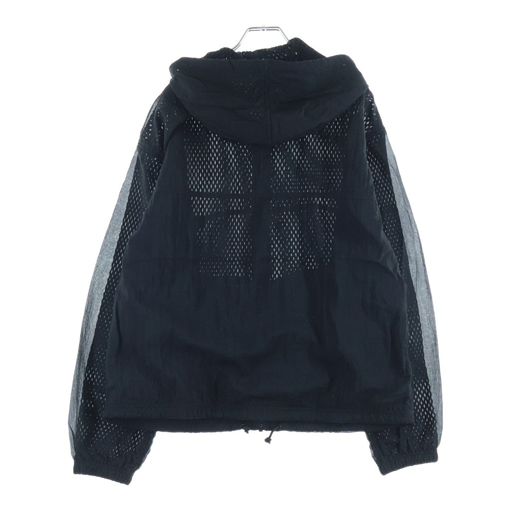STUSSY(ステューシー) 26SS LAYERED MESH REVERSIBLE JACKET メッシュリバーシブル ジャケット パーカー フーディー ナイロン ジップアップ ブラック 115933