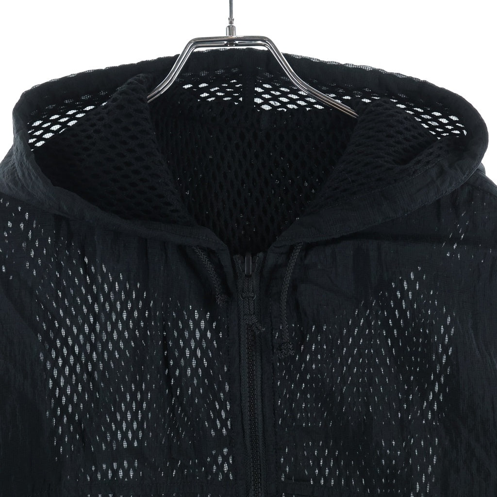 STUSSY(ステューシー) 26SS LAYERED MESH REVERSIBLE JACKET メッシュリバーシブル ジャケット パーカー フーディー ナイロン ジップアップ ブラック 115933