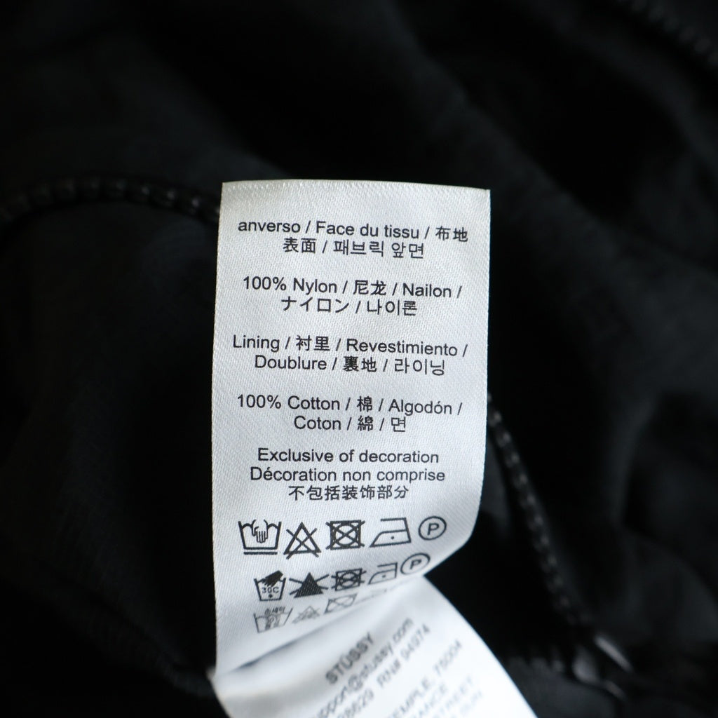 STUSSY(ステューシー) 26SS LAYERED MESH REVERSIBLE JACKET メッシュリバーシブル ジャケット パーカー フーディー ナイロン ジップアップ ブラック 115933