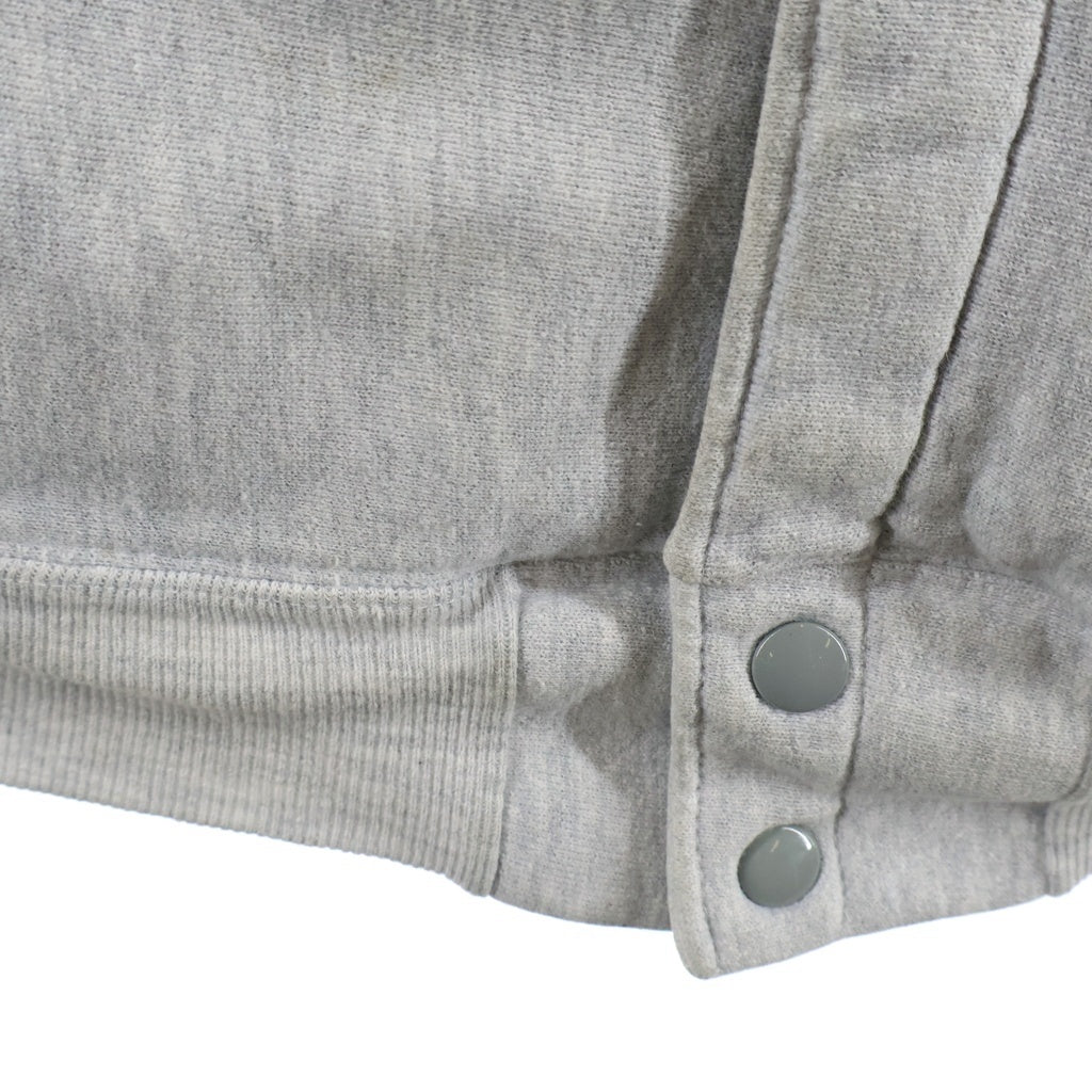 CHAMPION(チャンピオン) 90s リバースウィーブ スナップボタン ジャケット コットン ポリエステル レーヨン USA製 刺繍タグ グレー