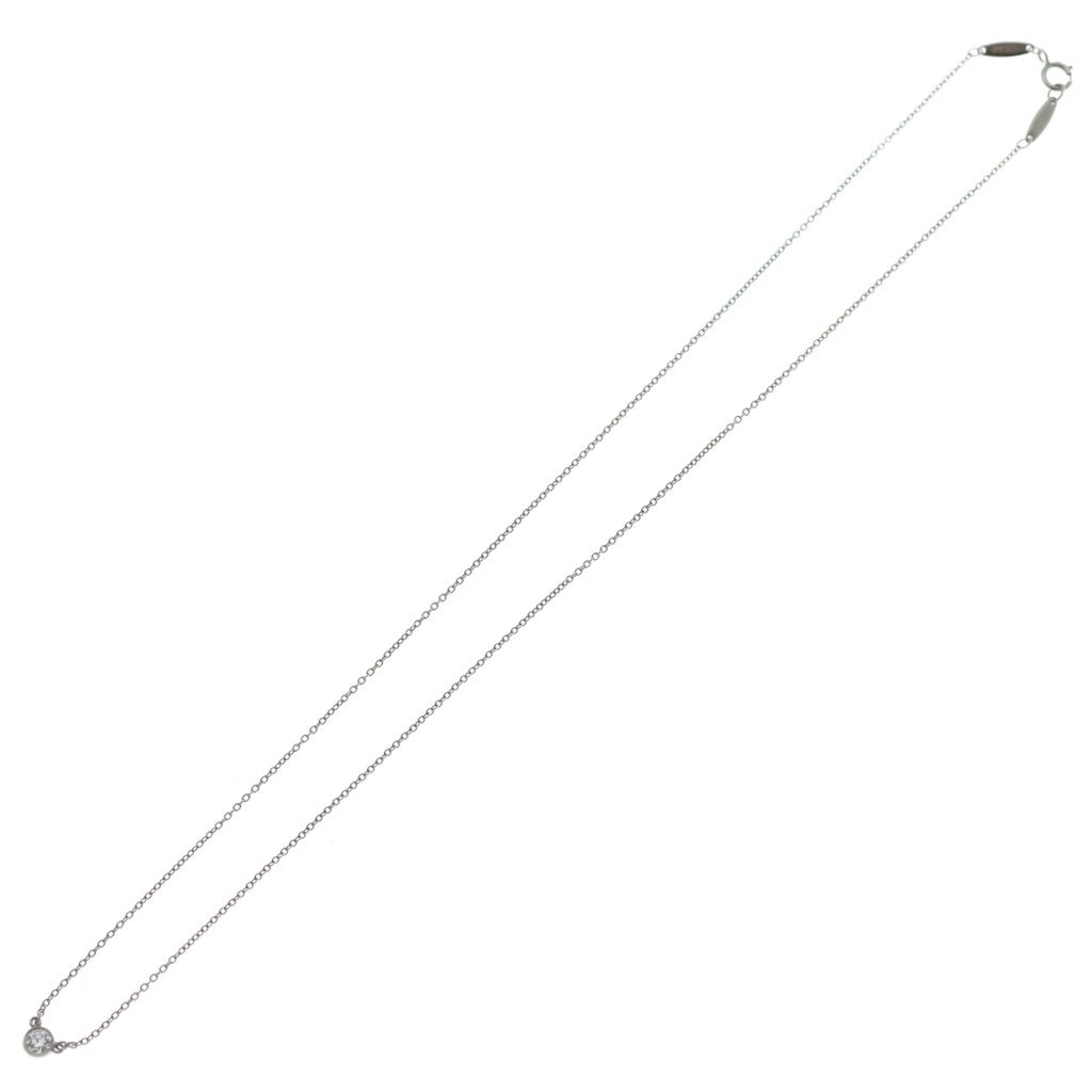 TIFFANY & Co.(ティファニー) エルサ ペレッティ バイザヤード 1P ダイヤ ネックレス TP950 プラチナ シルバー レディース