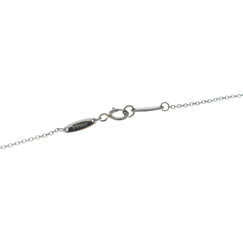 TIFFANY & Co.(ティファニー) エルサ ペレッティ バイザヤード 1P ダイヤ ネックレス TP950 プラチナ シルバー レディース