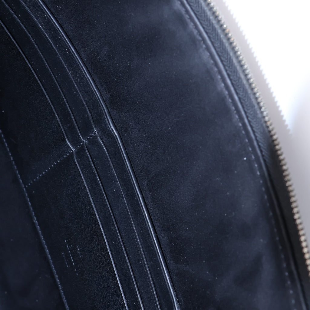 Berluti(ベルルッティ) ニノ GM カリグラフィ スクリットレザー クラッチバッグ セカンドバッグ ブラウン シルバー金具