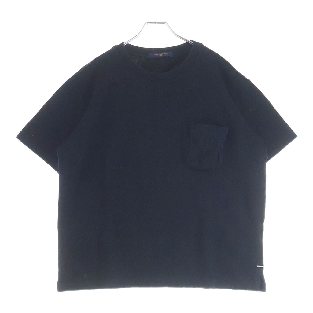 LOUIS VUITTON(ルイヴィトン) 24SS モノグラム フロント3Dポケット クルーネック半袖Tシャツ ブラック #L RM241Q TCL HIY49W