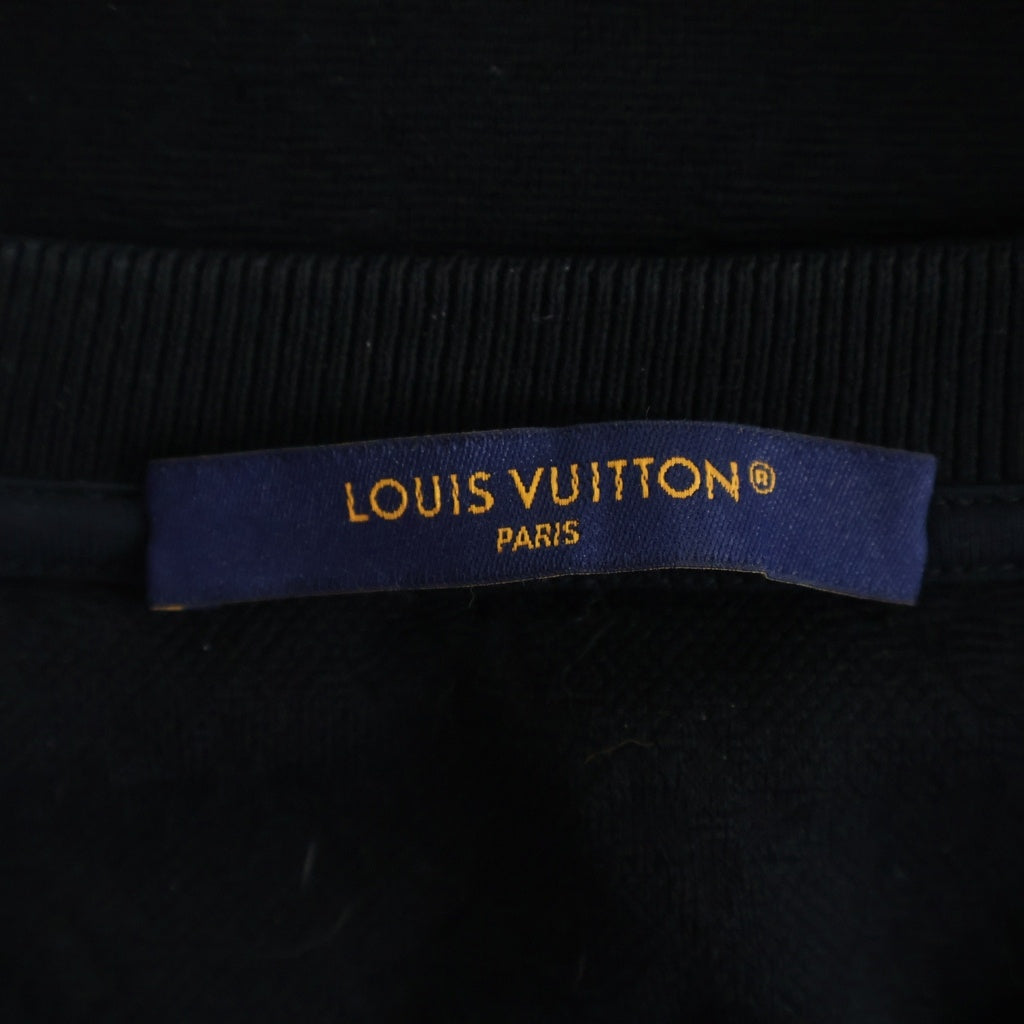 LOUIS VUITTON(ルイヴィトン) 24SS モノグラム フロント3Dポケット クルーネック半袖Tシャツ ブラック #L RM241Q TCL HIY49W