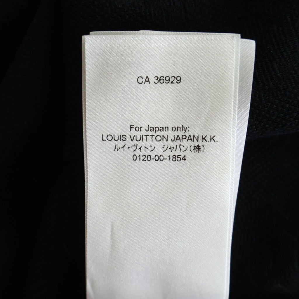LOUIS VUITTON(ルイヴィトン) 24SS モノグラム フロント3Dポケット クルーネック半袖Tシャツ ブラック #L RM241Q TCL HIY49W