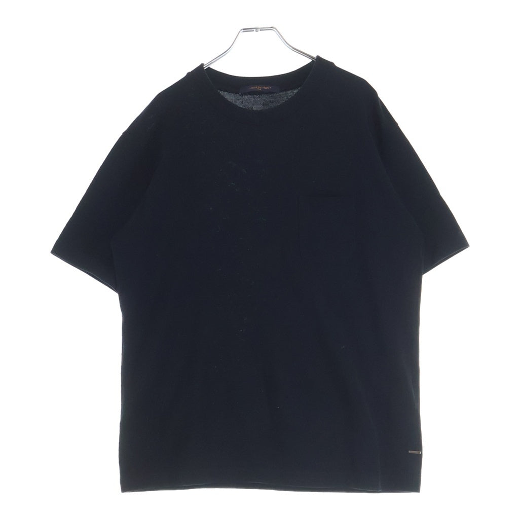 LOUIS VUITTON(ルイヴィトン) 24SS ハーフダミエ 鹿の子ポケットTシャツ ブラック #L RM241Q VHI HJY40W
