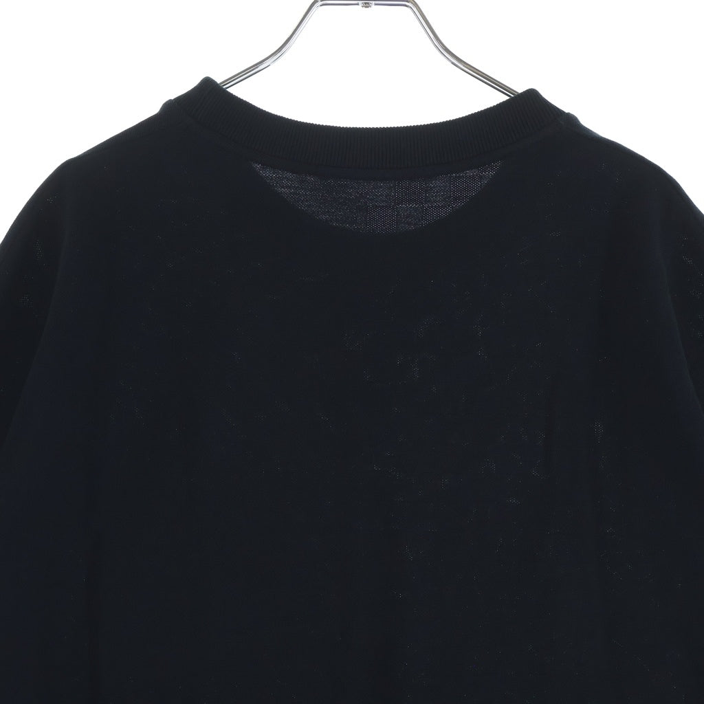 LOUIS VUITTON(ルイヴィトン) 24SS ハーフダミエ 鹿の子ポケットTシャツ ブラック #L RM241Q VHI HJY40W