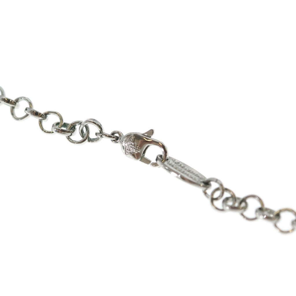 Vivienne Westwood(ヴィヴィアンウエストウッド) Small Orb スモールオーブ ペンダント ネックレス ラインストーン シルバー/ブルー レディース