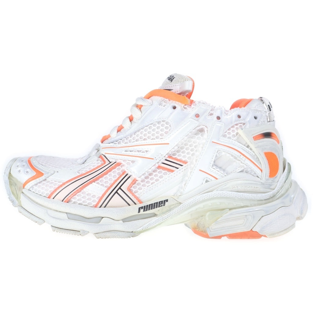 BALENCIAGA(バレンシアガ) Runner Sneakers ランナー ダメージ加工 メッシュ レザー ローカットシューズ スニーカー ホワイト 677402 レディース