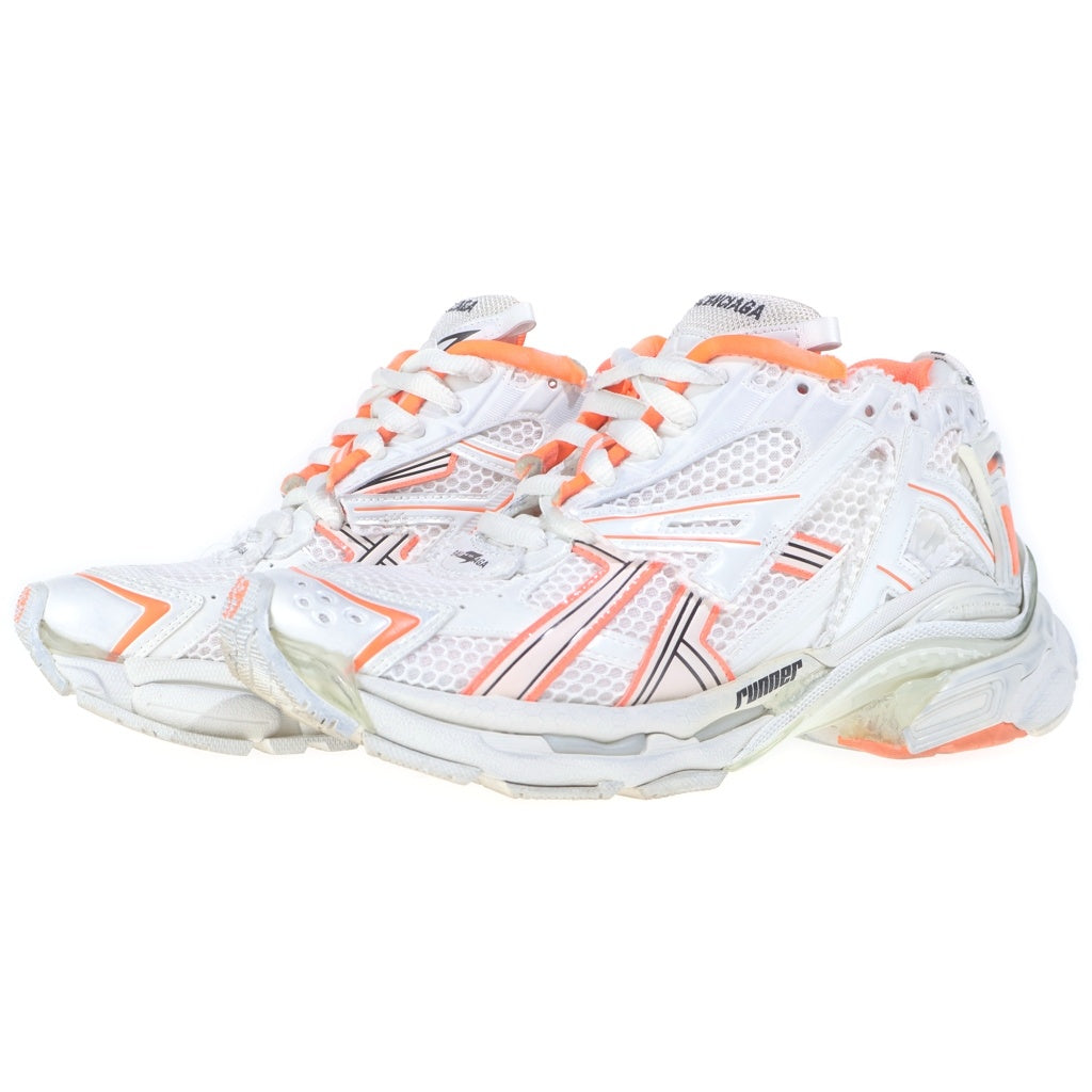 BALENCIAGA(バレンシアガ) Runner Sneakers ランナー ダメージ加工 メッシュ レザー ローカットシューズ スニーカー ホワイト 677402 レディース