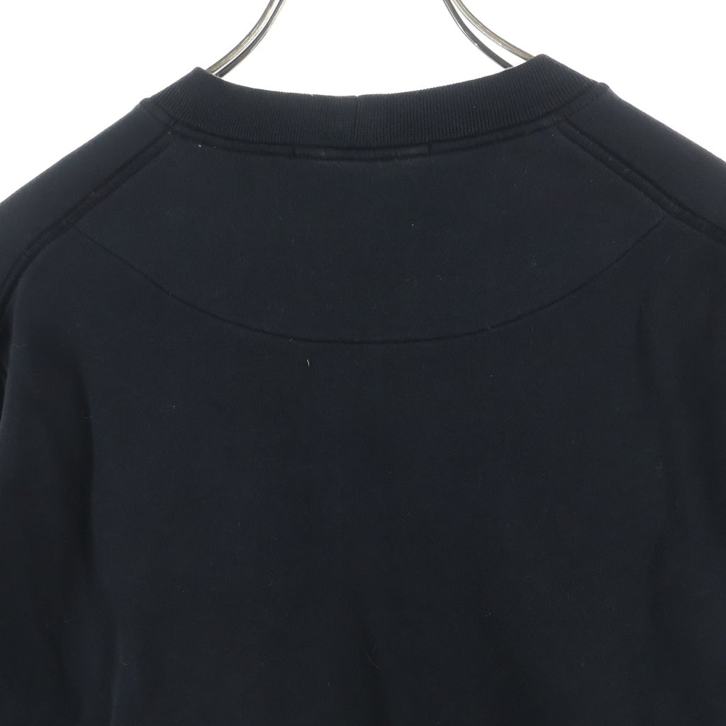 STONE ISLAND(ストーンアイランド) ORGANIC COTTON FLEECE オーガニックコットンフリース クルーネックスウェット ガーメントダイ ブラック K2S156100060S0051