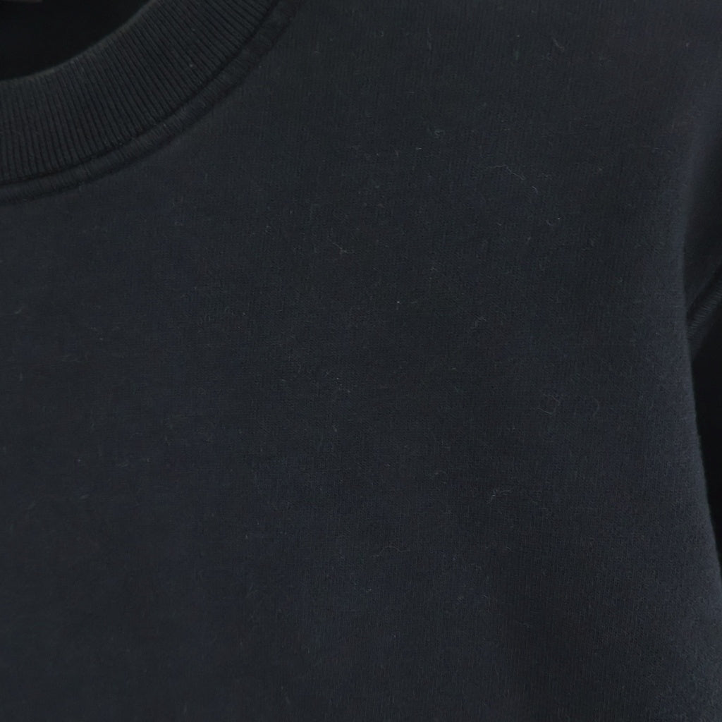 STONE ISLAND(ストーンアイランド) ORGANIC COTTON FLEECE オーガニックコットンフリース クルーネックスウェット ガーメントダイ ブラック K2S156100060S0051