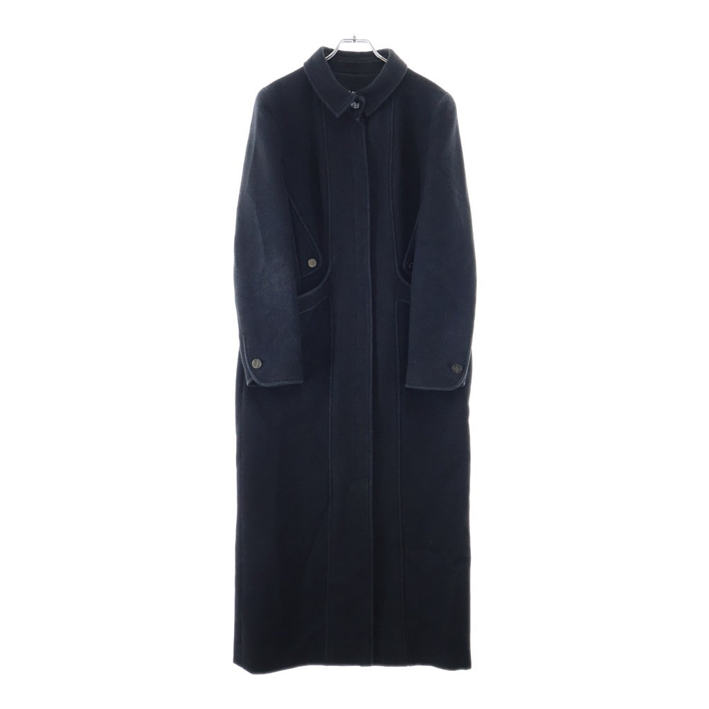 CHANEL(シャネル) 02AW VINTAGE Wool&Cashmere Long Coat ココマークボタン ウール カシミヤ ロングコート ブラック P19790V11573 レディース